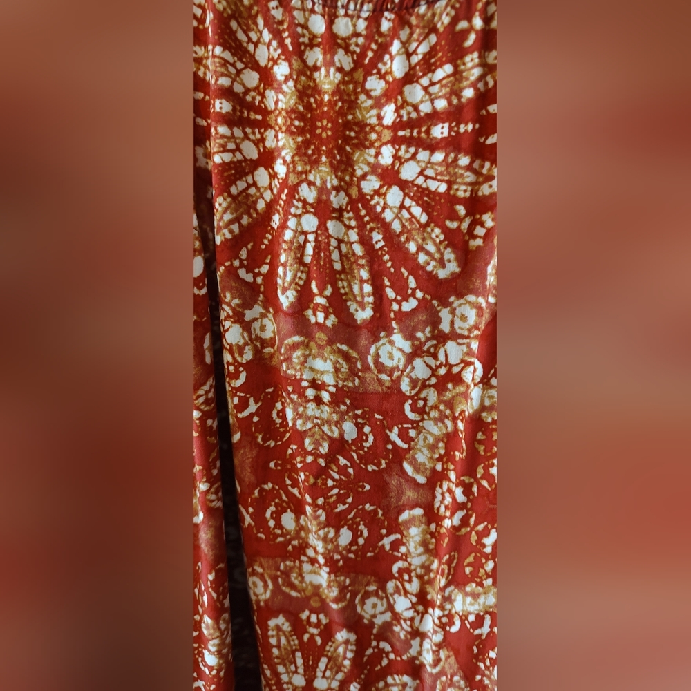 Vans Mandala Print Dress, Size Medium M, Orange White - Picture 9 of 11